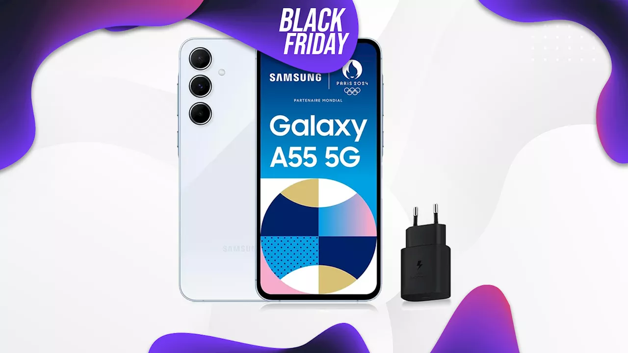 22% sur le Samsung Galaxy A55 5G pour le Black Friday : le smartphone polyvalent en promo