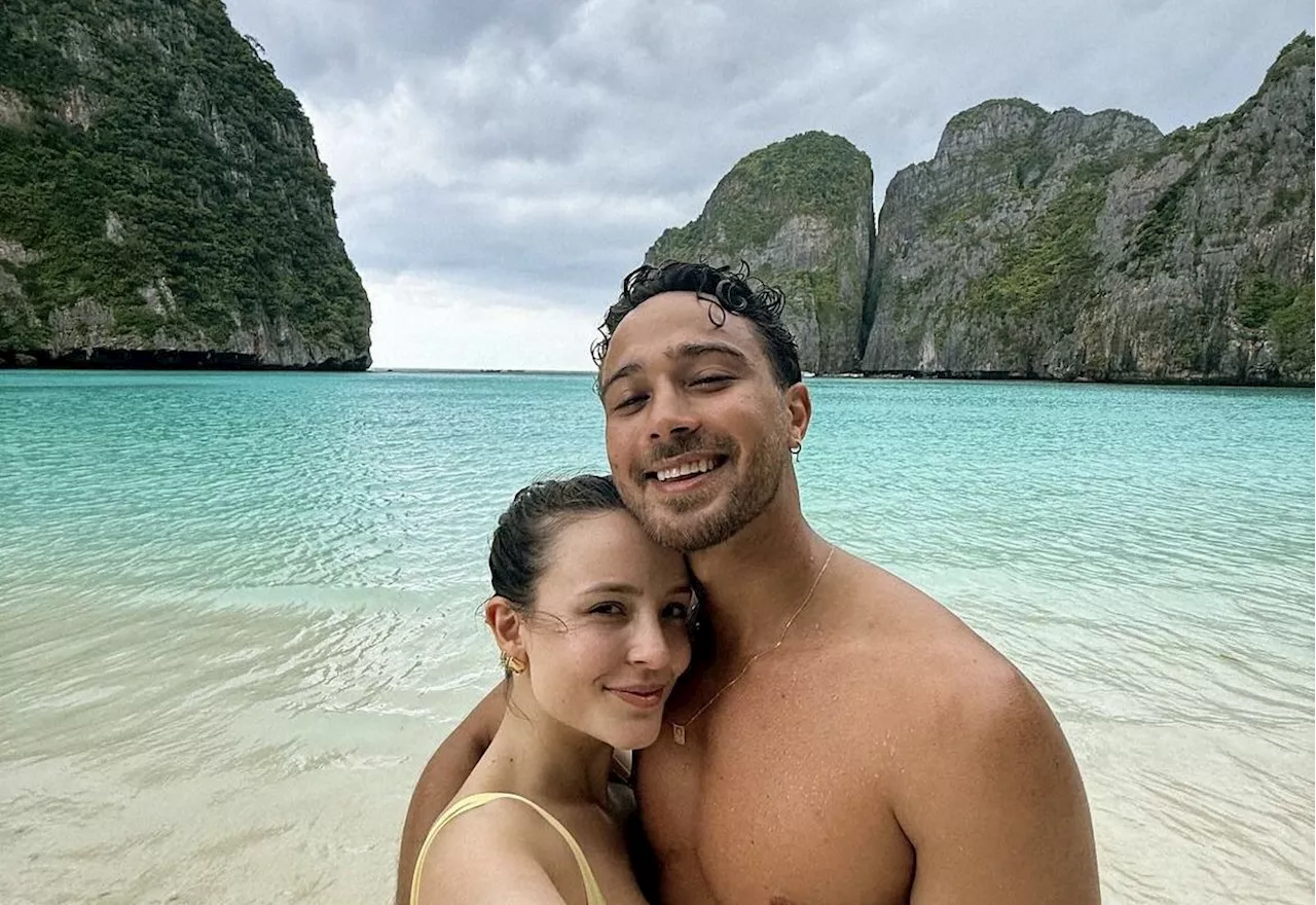 Larissa Manoela e André Luiz Frambach trocam declarações em viagem: “Meu amor”