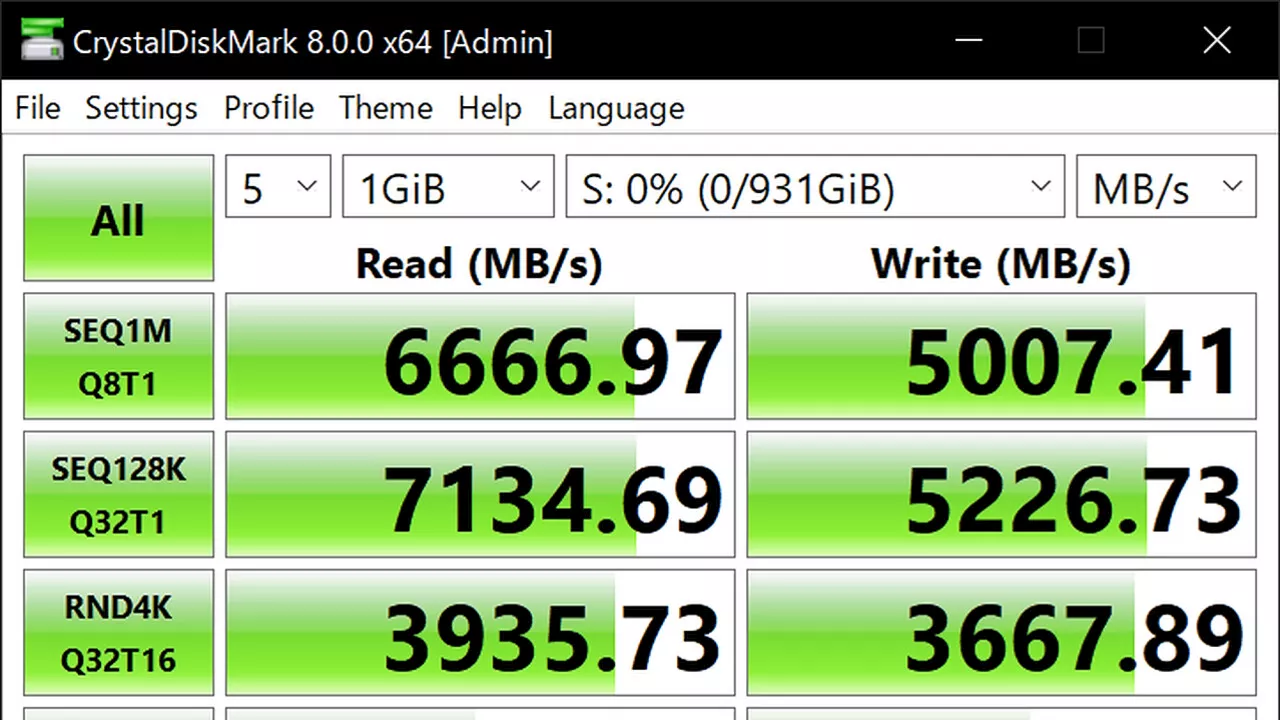 SSD-/HDD-Benchmark: CrystalDiskMark 8.0.6 erhält aktualisierte Kernbibliothek