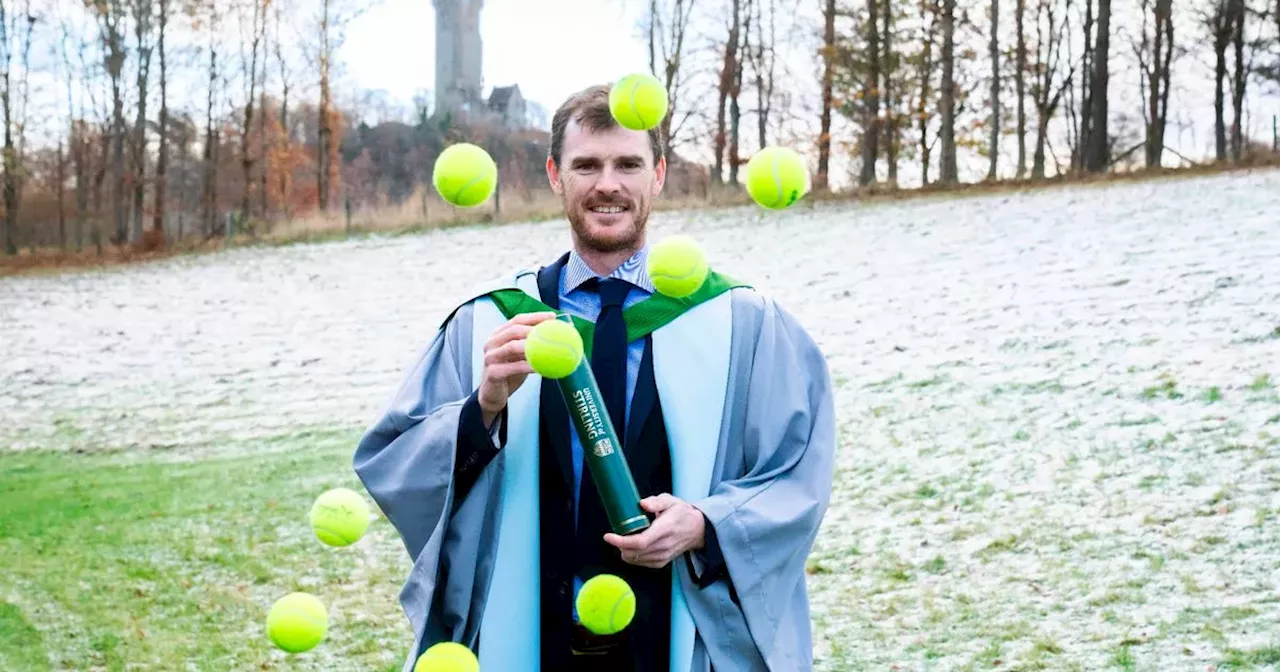 Tennis legend Jamie Murray 'very proud' after collecting honorary doctorate