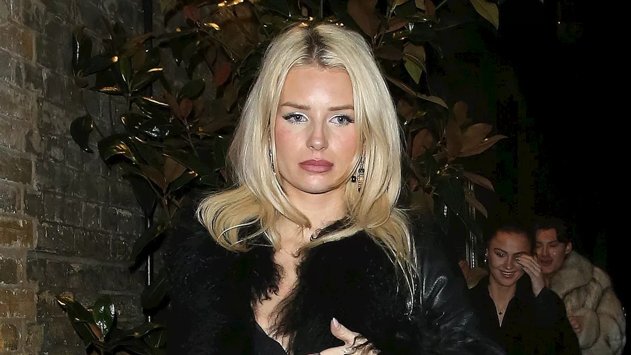 Lottie Moss looks incredible in leopard print mini skirt as she joins Louise Redknapp and Matt Smith...