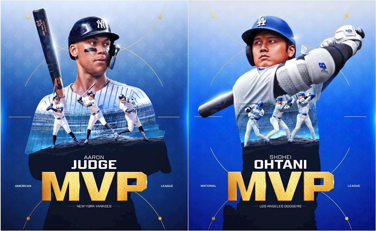 Aaron Judge y Shohei Ohtani, los MVP de la temporada 2024 de Grandes Ligas