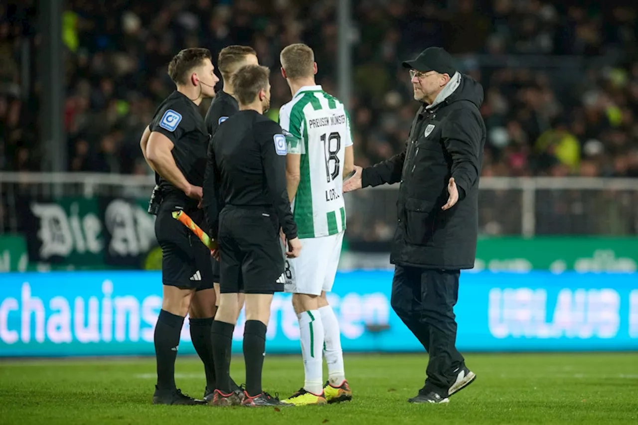 Wut-Auftritt: Münster-Trainer Hildmann nach FC-Sieg stinksauer