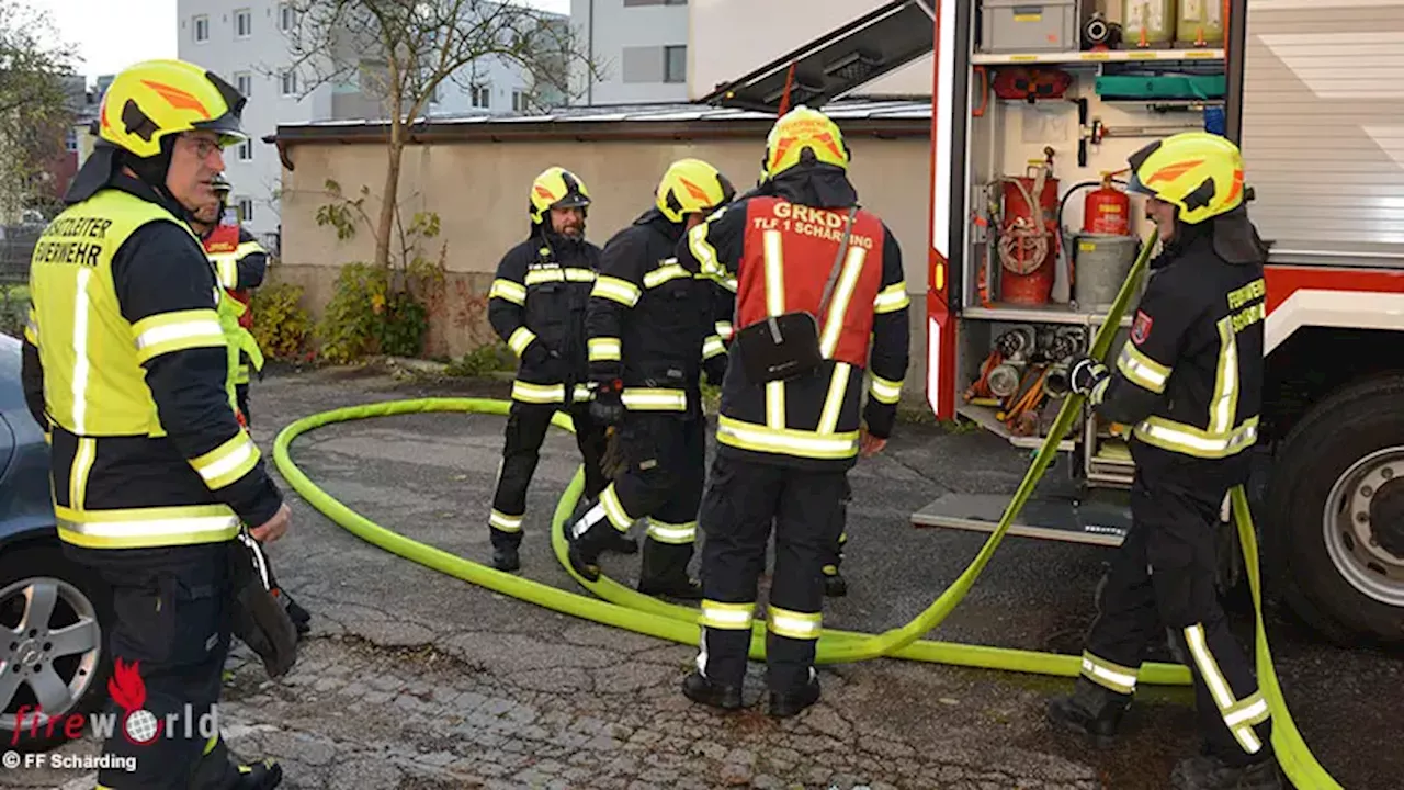 Oö: Brand Elektroanlage in fünfstöckigem Wohnhaus in Schärding