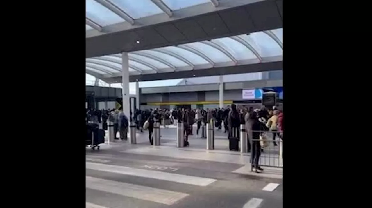 Gatwick airport south terminal evacuated after suspected banned item found