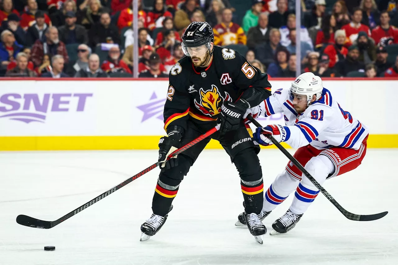 Calgary defenceman MacKenzie Weegar a standout as Flames edge New York Rangers 3-2