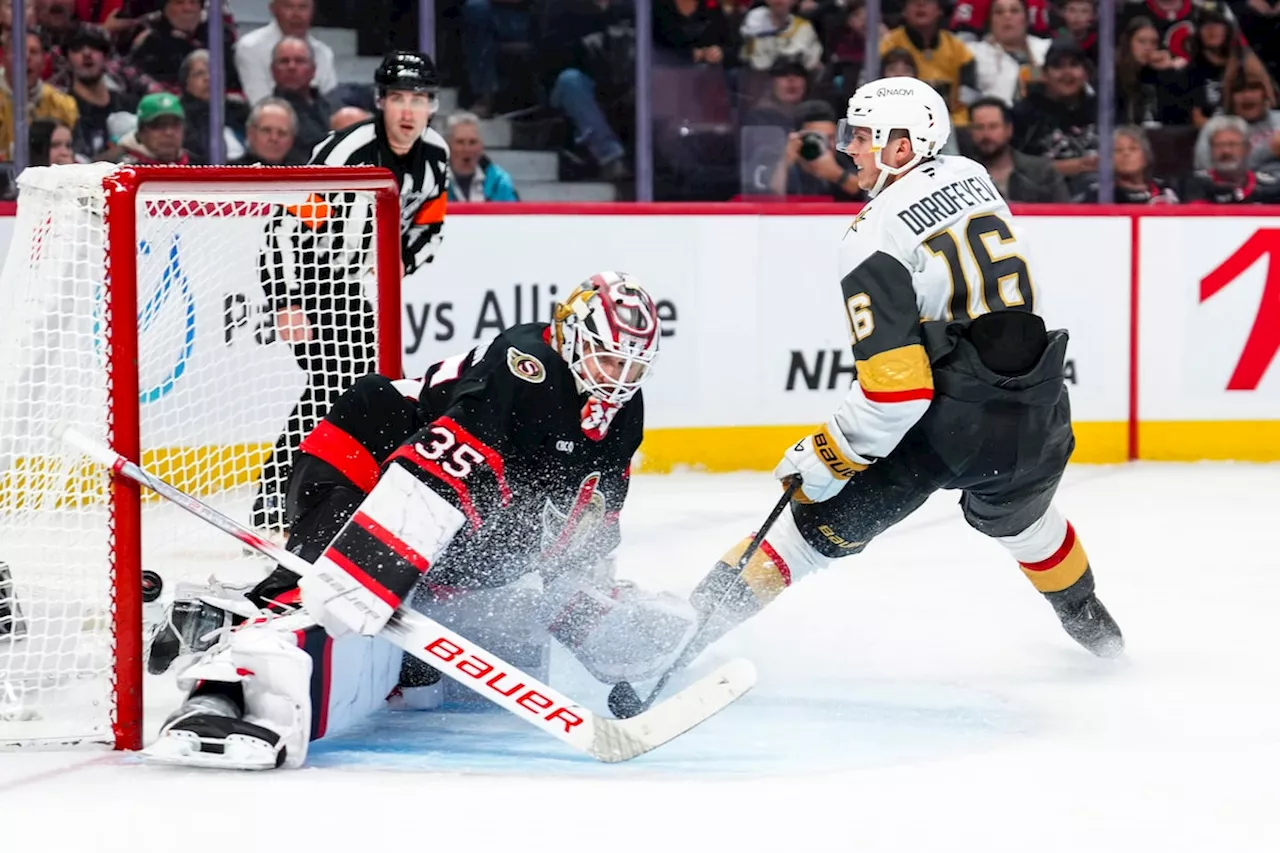 Cassidy earns 400th career win in Golden Knights’ 3-2 victory over Senators