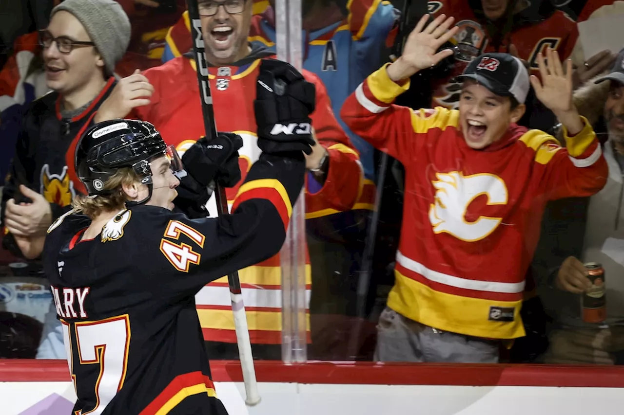 Zary’s third-period goal lifts Flames to 3-2 win over Rangers