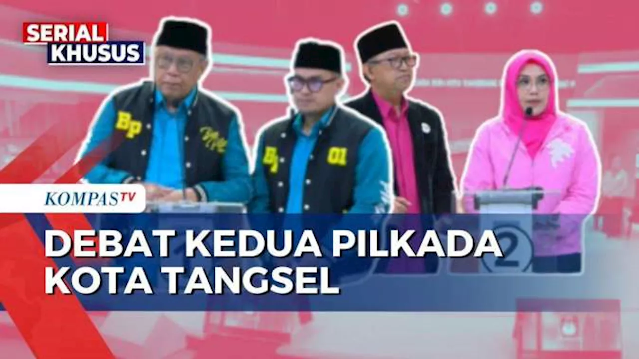 2 Pasang Calon Wali Kota dan Wakil Wali Kota Tangsel Adu Gagasan di Debat Publik Kedua