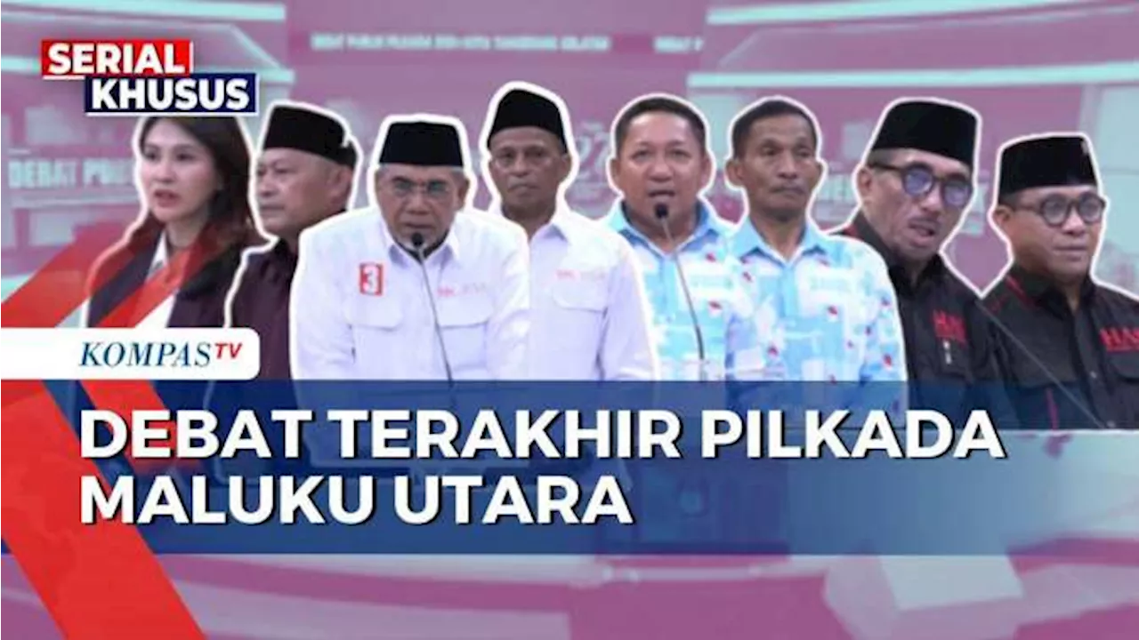 4 Pasang Cagub-Cawagub Ikuti Debat Terakhir Pilkada Maluku Utara