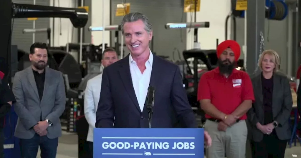 Gov. Newsom announces jobs initiative in California county that flipped to Republican support