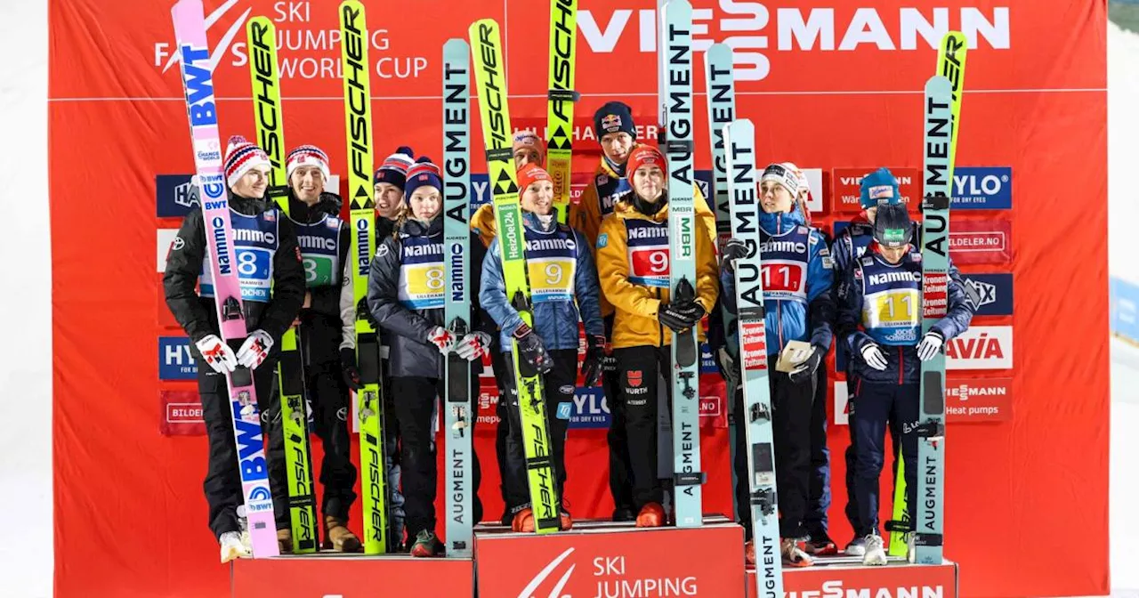 Podestplatz zum Weltcup-Auftakt für die ÖSV-Skispringer