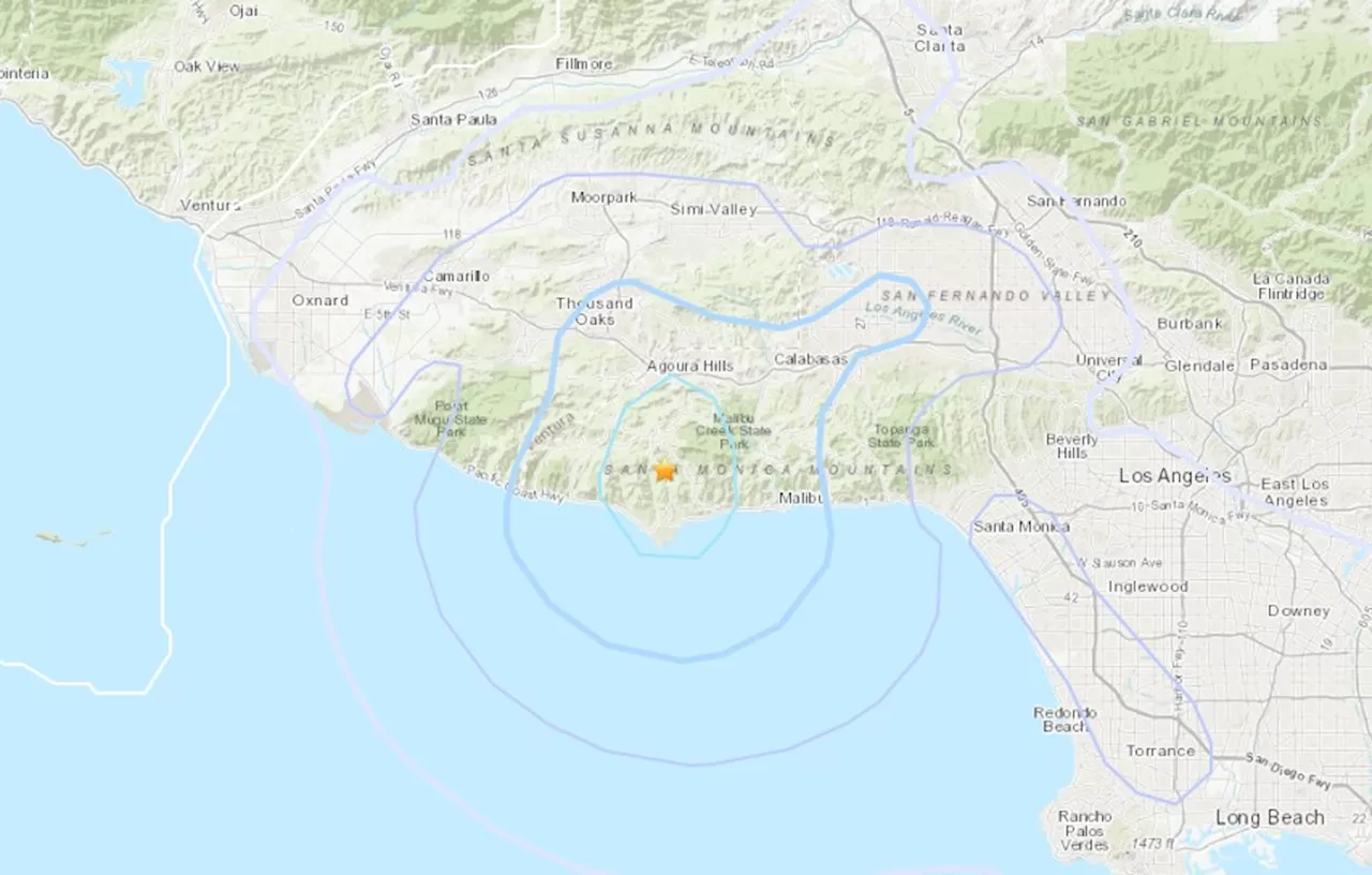 3.8 magnitude earthquake hits north of Malibu