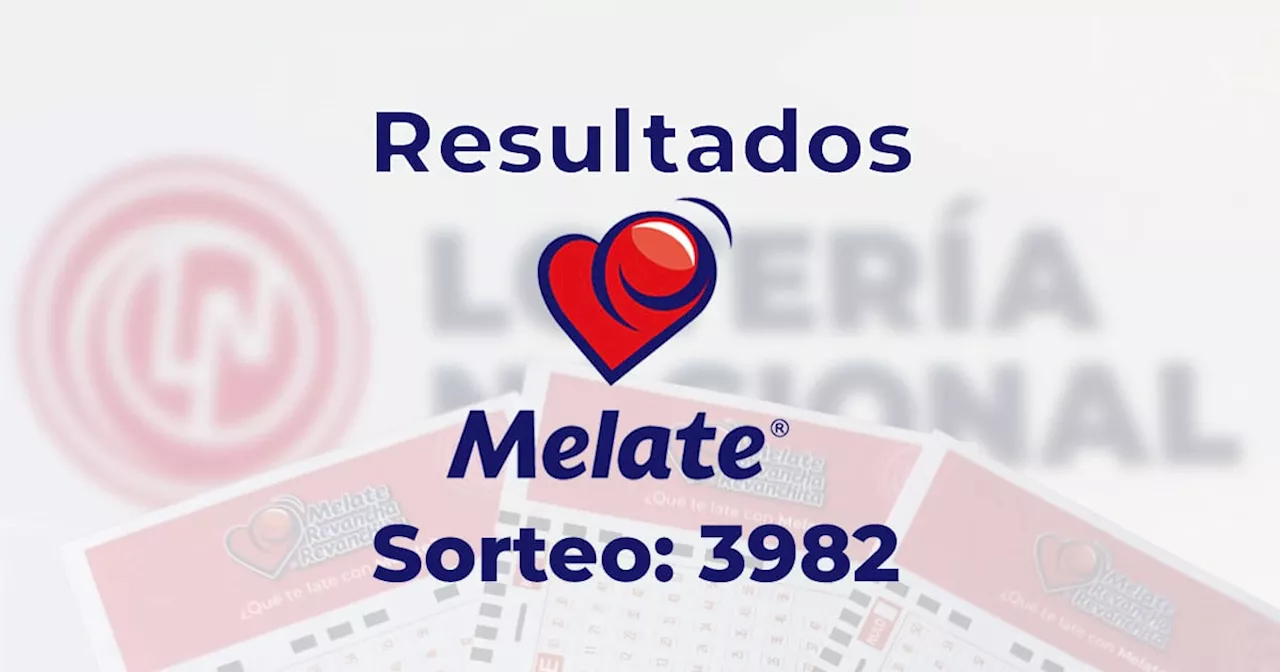 Resultados del Melate, Revancha y Revanchita 3982 del 22 de noviembre del 2024