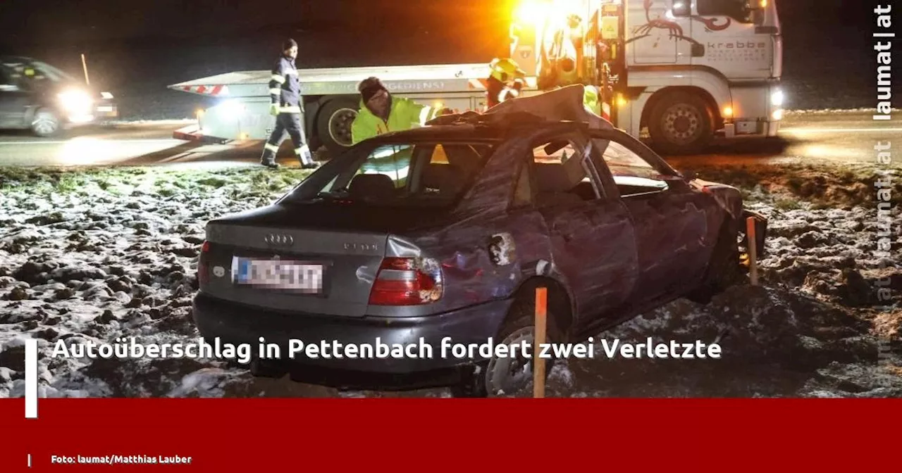 Auto�berschlag in Pettenbach fordert zwei Verletzte