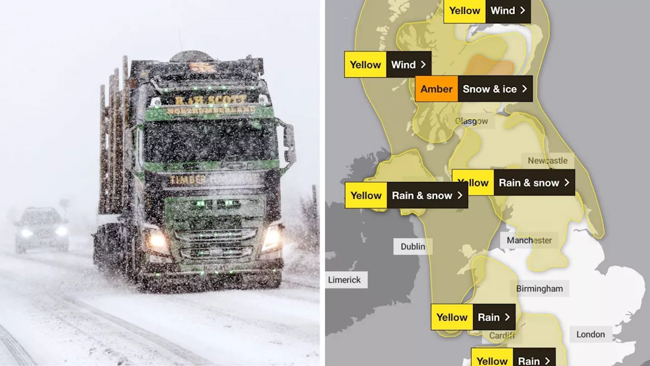 Brits brace for Storm Bert: Met Office issues amber weather warning for snow