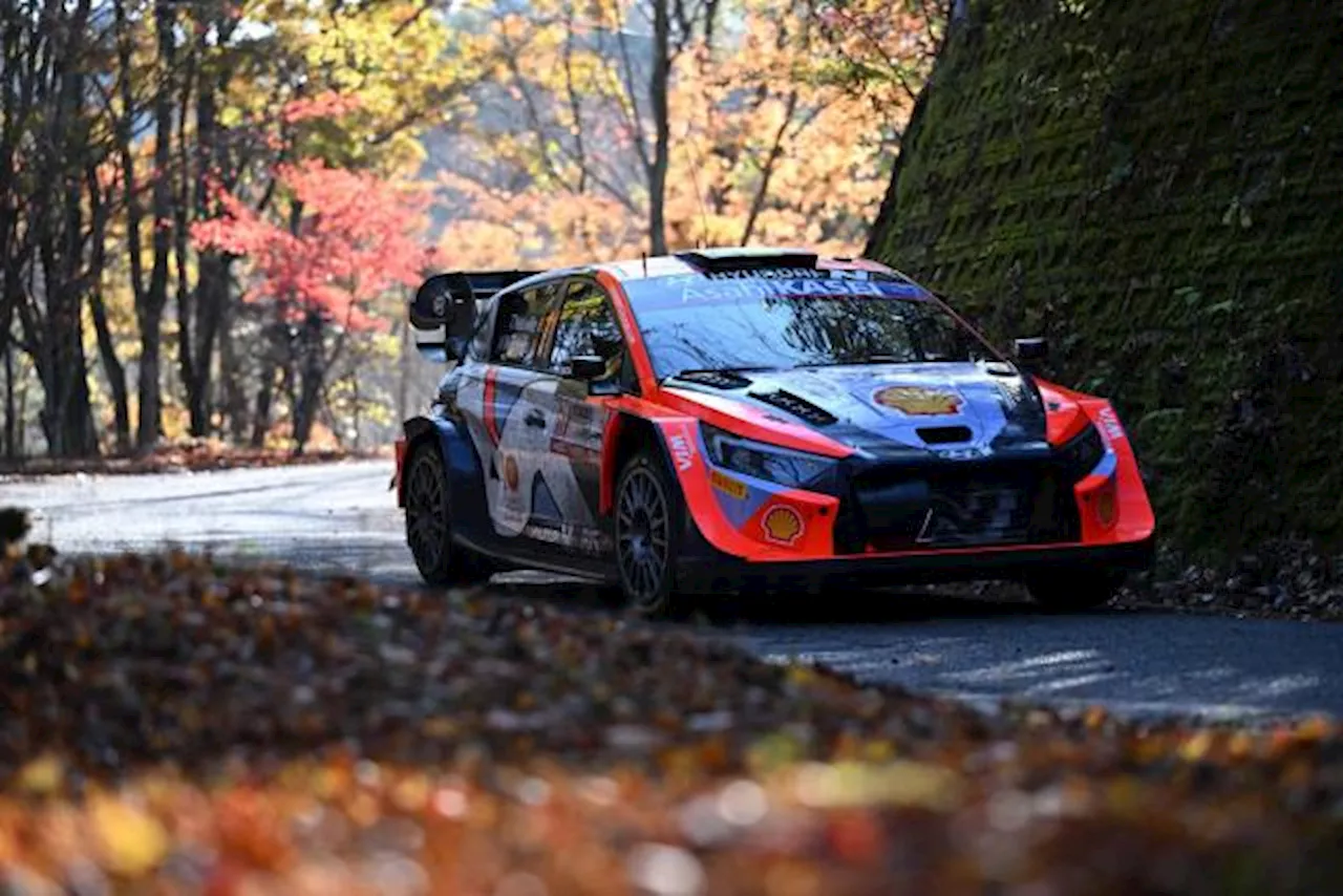 Ott Tänak en tête du Rallye du Japon, Thierry Neuville hors du top 10 à cause d'un problème mécanique