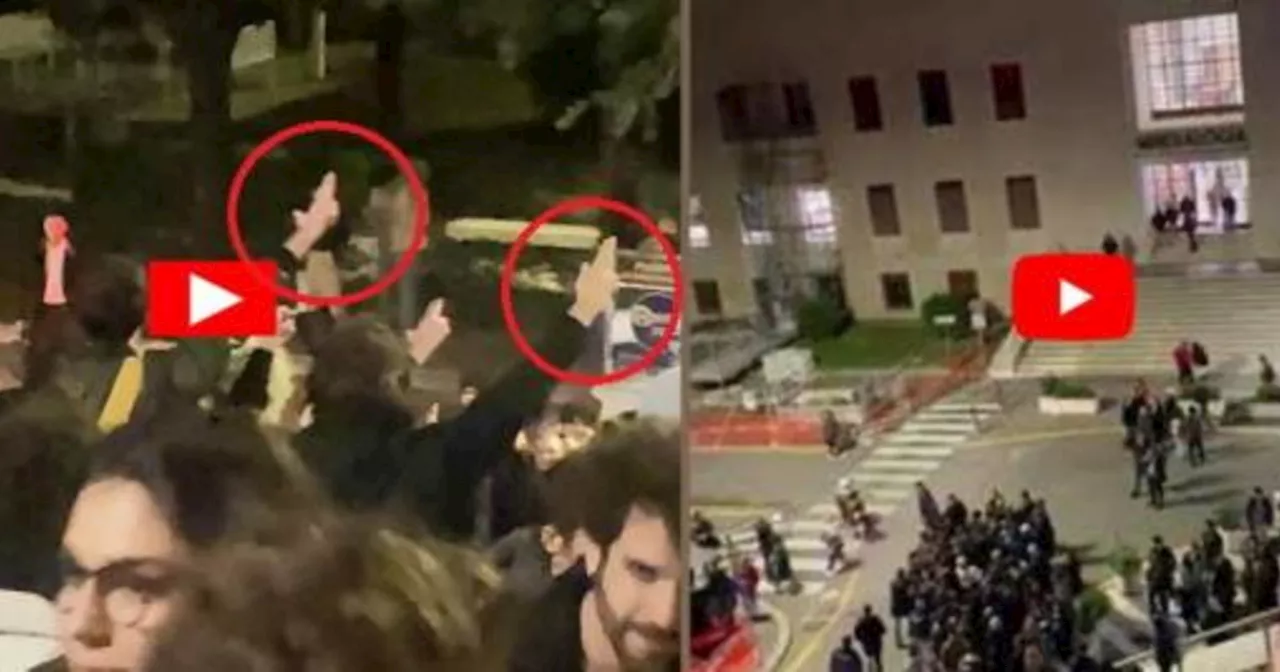 La Sapienza, il video della violenza rossa: pistole puntate contro i ragazzi di destra