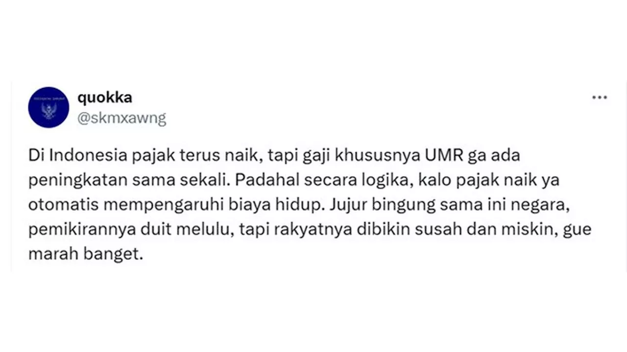 6 Cuitan Netizen Keluhkan PPN Naik 12 Persen Mulai 2025 Ini Bikin Elus Dada