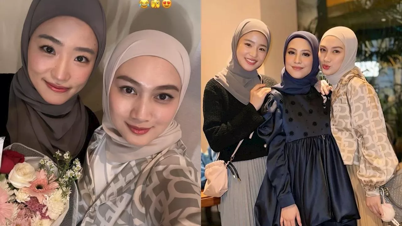 7 Potret Haruka Pakai Hijab di Premiere Film Adhisty Zara, Dipanggil 'Siti Haruka'