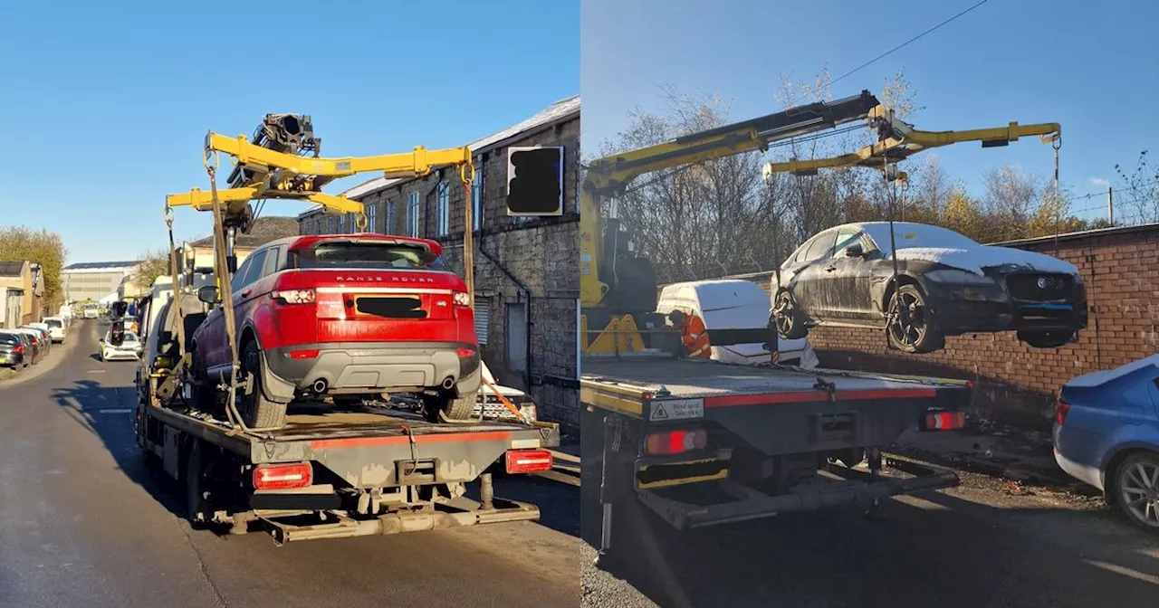 Cops seize Range Rover and snow-covered Jag in road tax crackdown