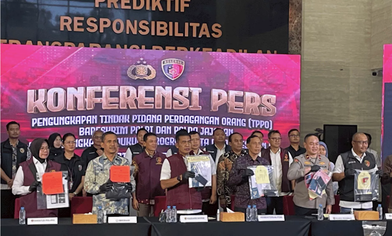 Polri Ungkap 379 Kasus TPPO, 482 Jadi Tersangka dan 904 Orang Terselamatkan