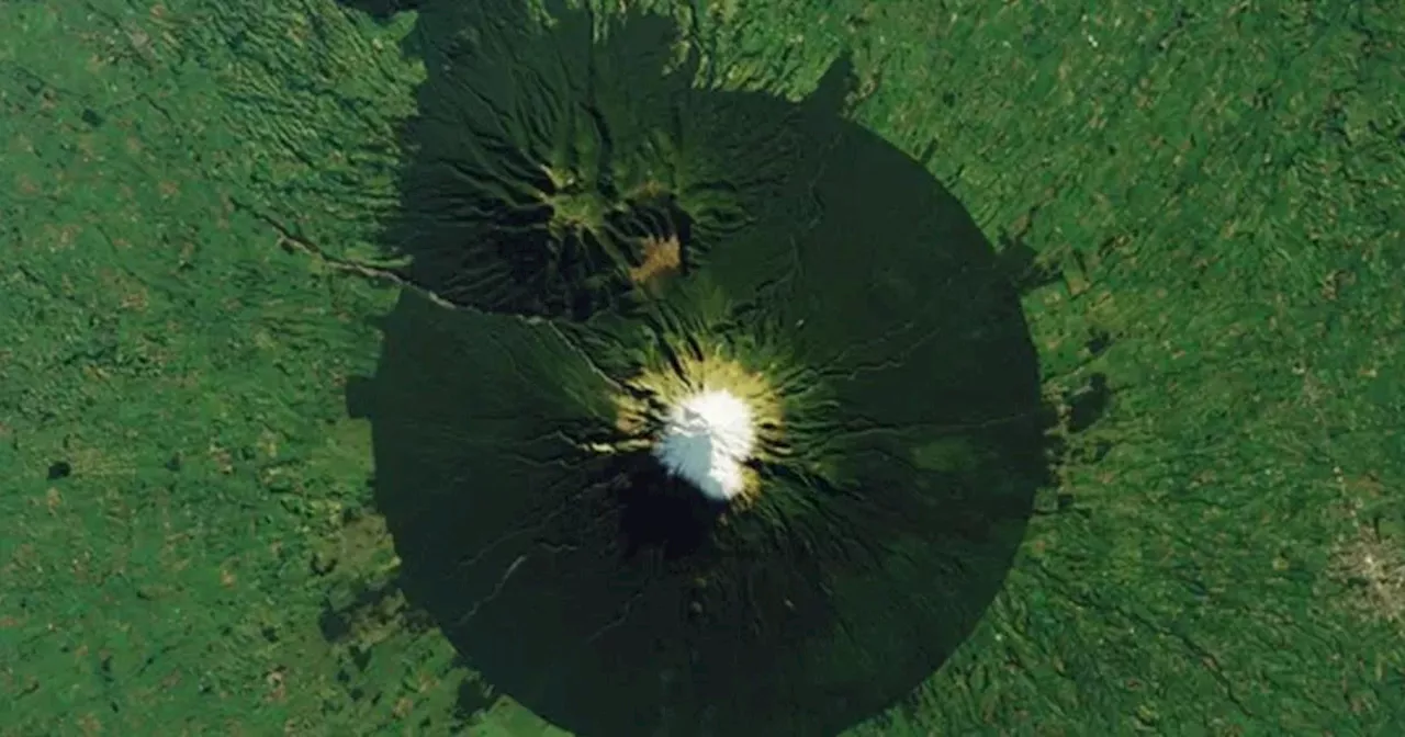 What made this perfect circular forest that surrounds 8,261ft 'Mount Doom'?