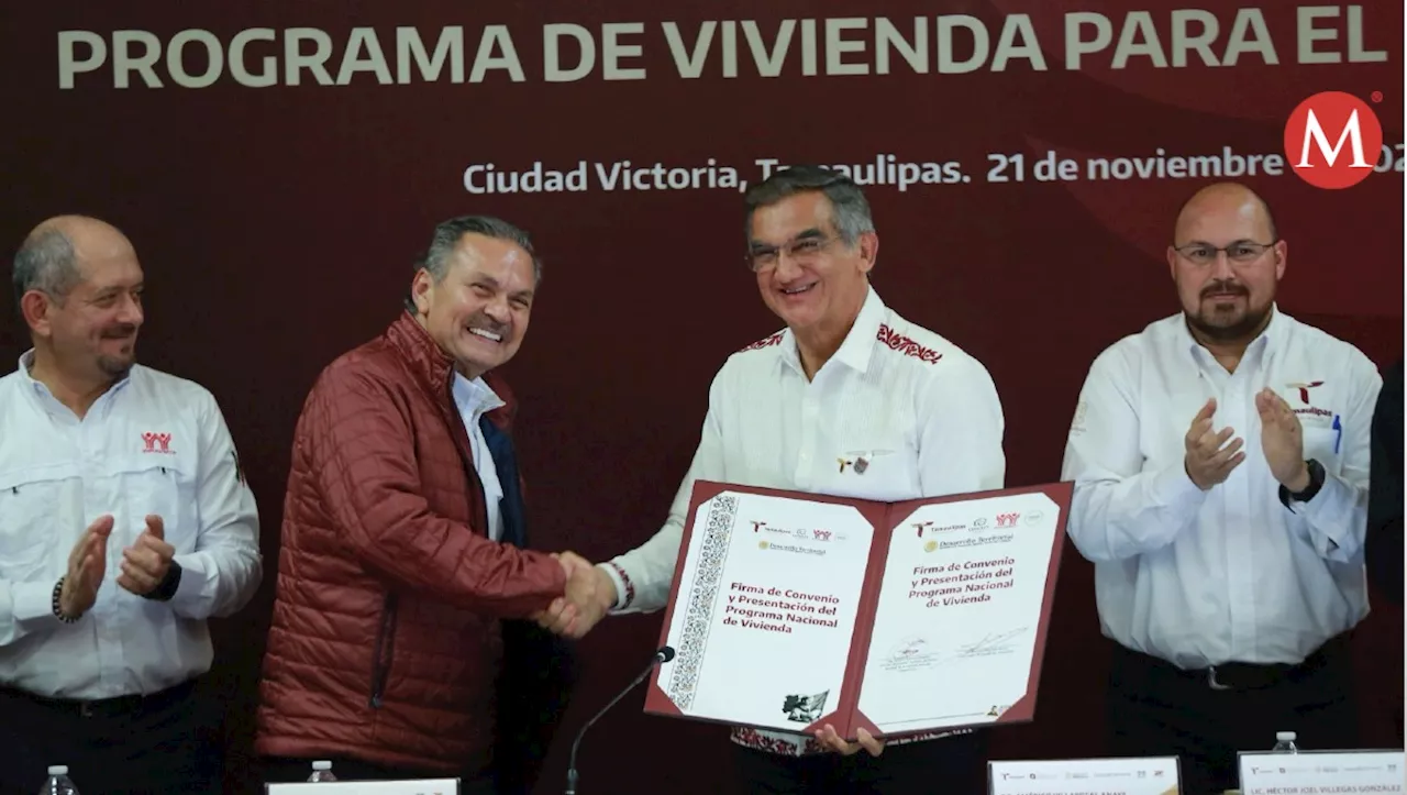 Inicia en Tamaulipas Programa de Vivienda para el Bienestar; firman convenio con Infonavit