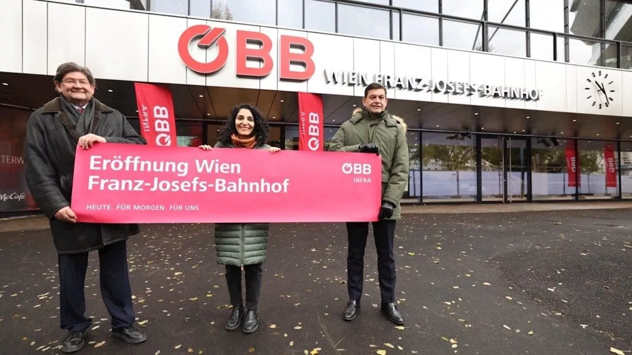 Tor nach Wien: ÖBB eröffnet neuen Franz-Josefs-Bahnhof