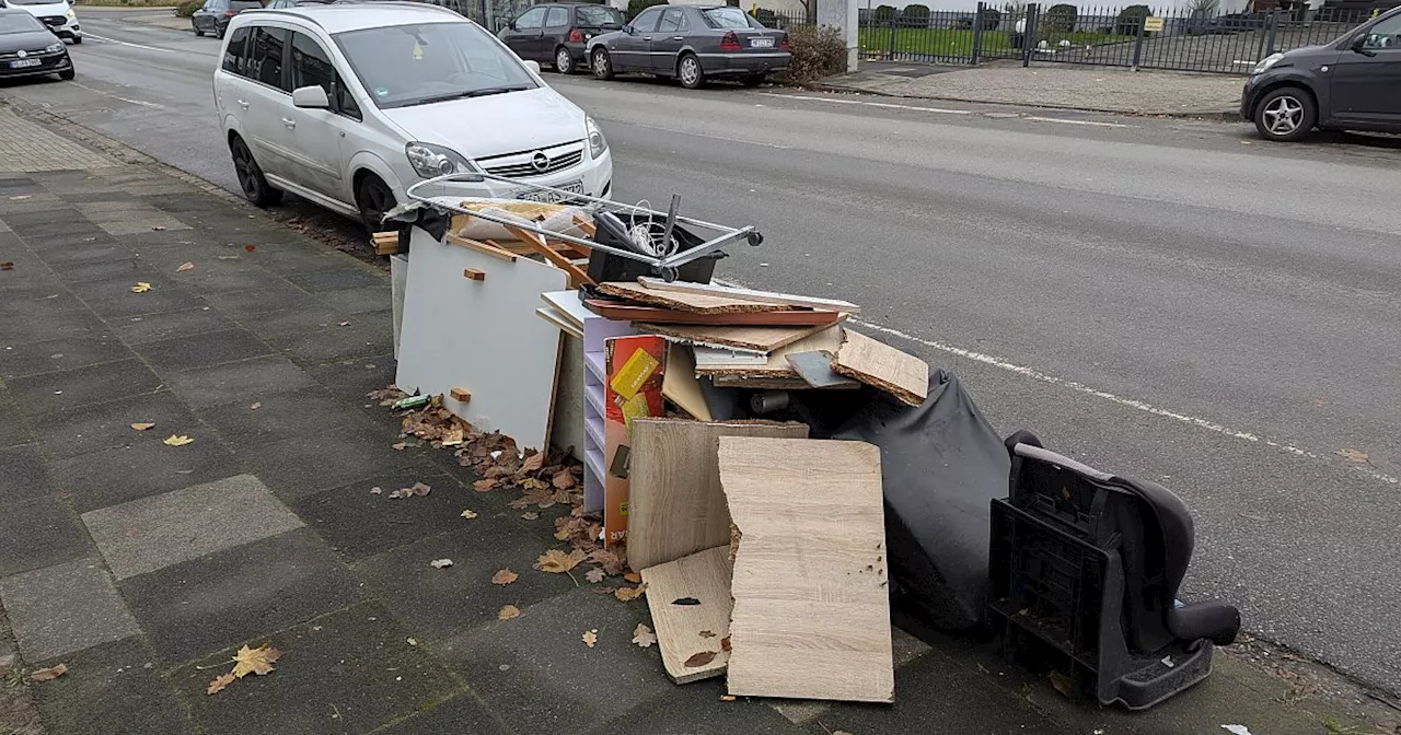 Wilder Müll verärgert Anwohner an der Löhner Königstraße