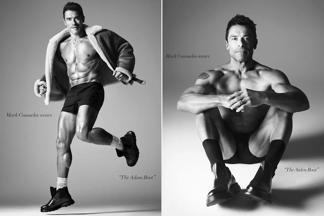 Mark Consuelos Goes Nearly Naked (Except for Boots!) in Stuart Weitzman Campaign — and Kelly Ripa's Reaction Is Gold