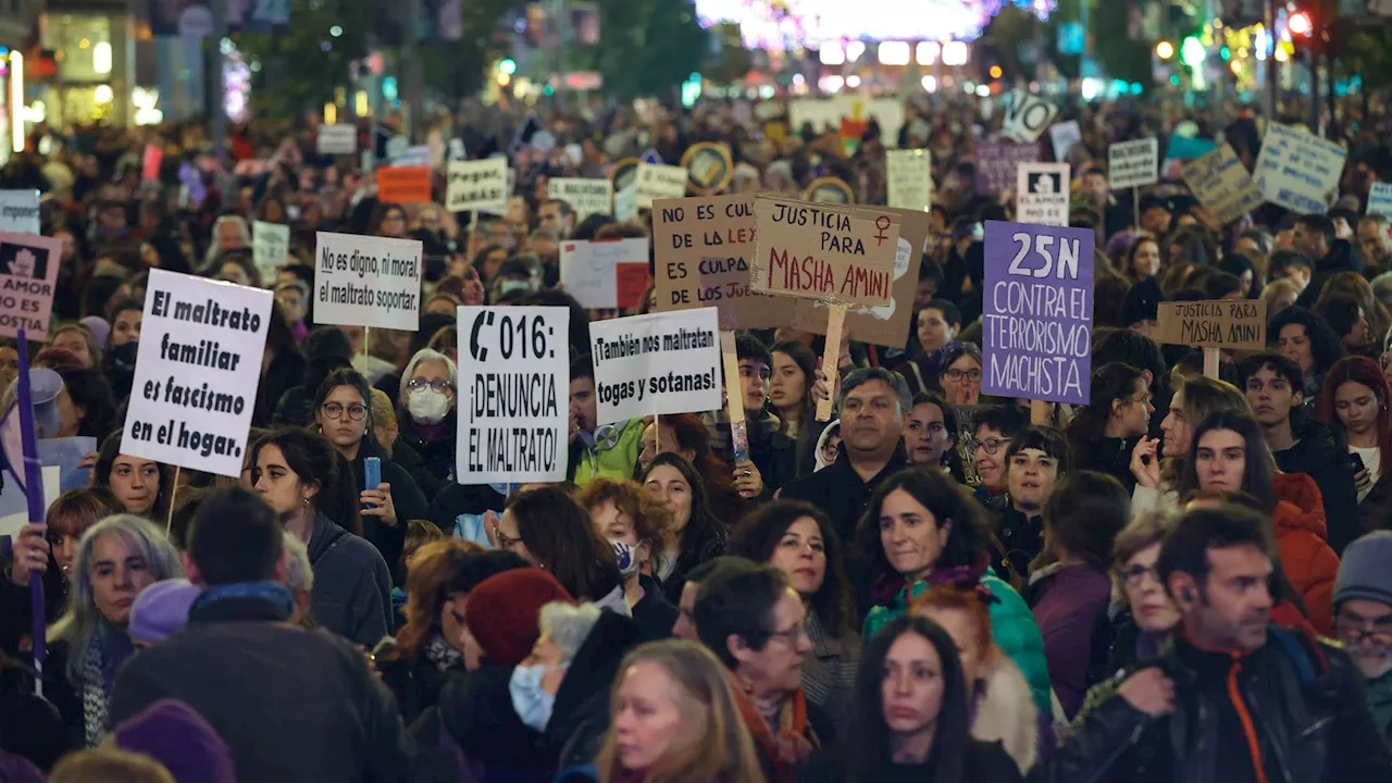 El feminismo vuelve a dividirse este 25N en Madrid, con dos marchas contra la violencia machista