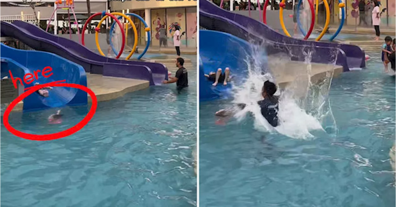 Malaysian Lifeguard Praised For Swiftly Rescuing Drowning Toddler Near Pool Slide