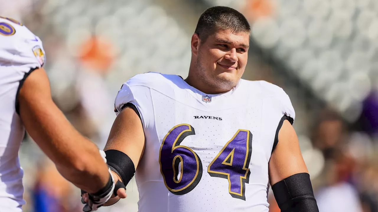 Baltimore Ravens' Tyler Linderbaum Suffers Back Injury