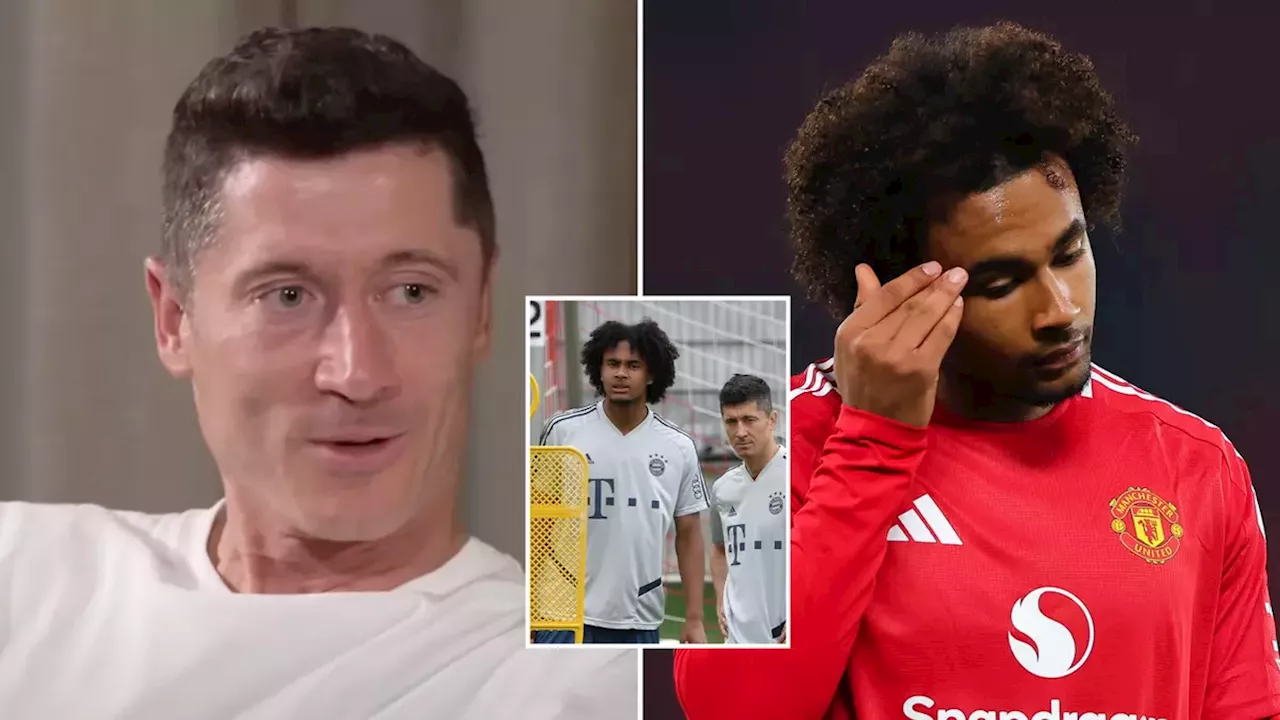 Robert Lewandowski reveals true feelings on Joshua Zirkzee with 'unhappy' Man Utd flop 'seeking move away'