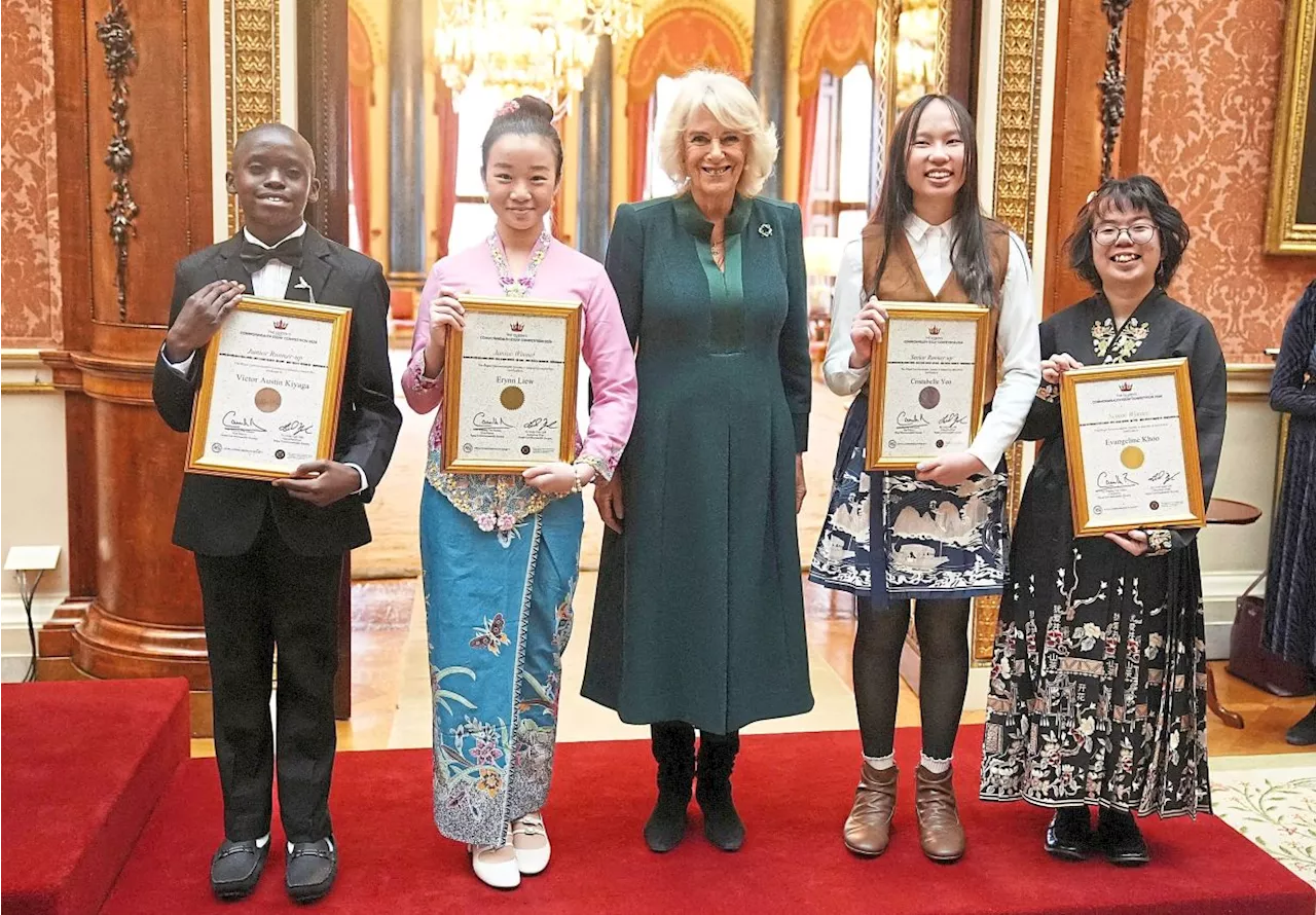 Malaysian teens wow Queen Camilla