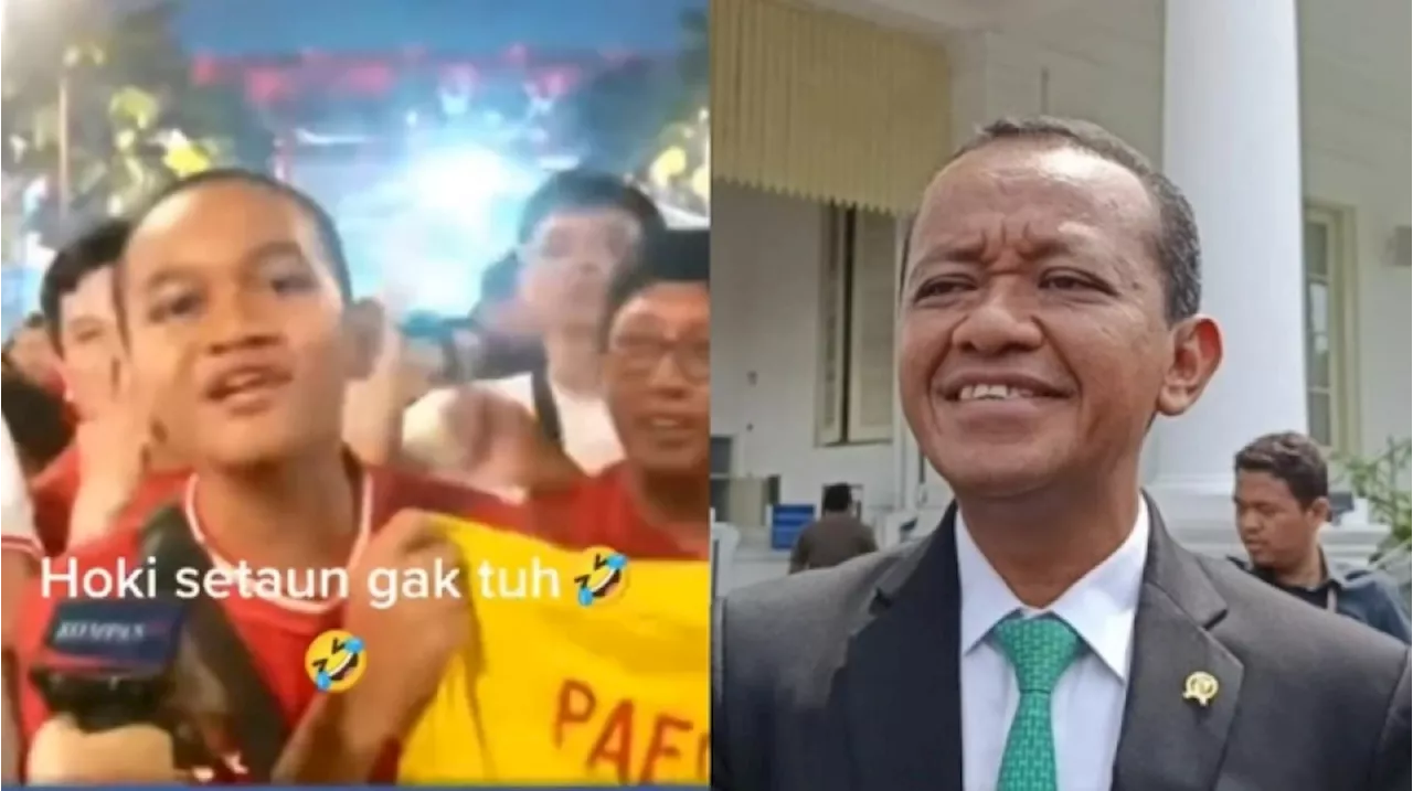 Kembaran Bahlil Lahadalia Girang dapat Jersey Maarten Paes, Netizen: Sama-sama Kuning Golkar..