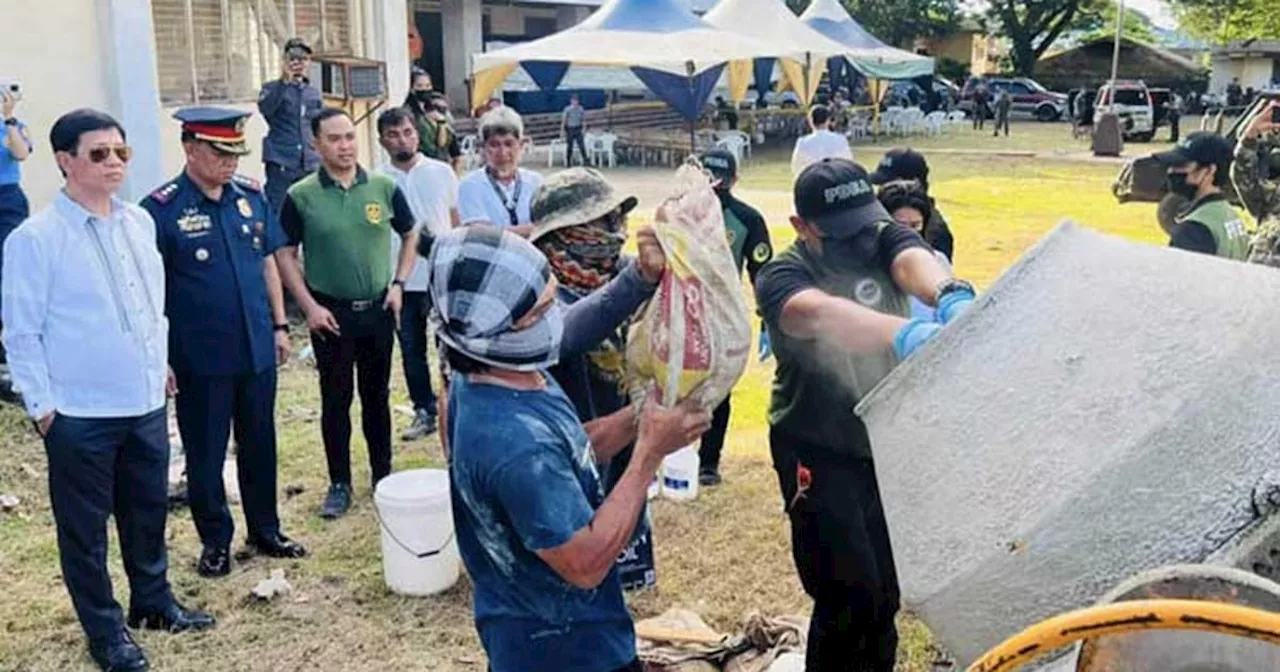 PDEA-Barmm destroys P38.2-M shabu in Sulu