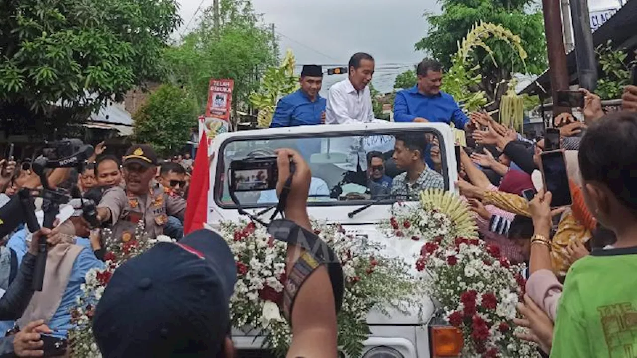 Jokowi Meriahkan Kampanye Luthfi-Taj Yasin di Klaten dan Karanganyar