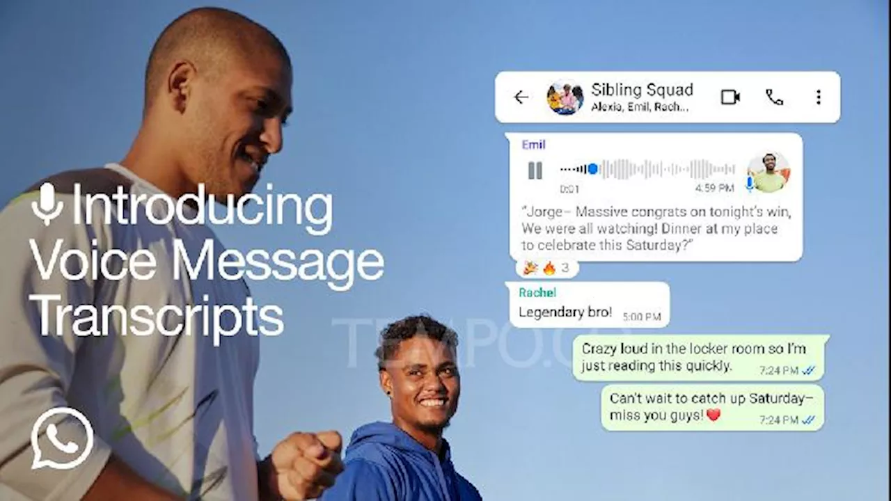 WhatsApp Kini Bisa Transkrip Pesan Suara, untuk Bahasa Apa Saja?