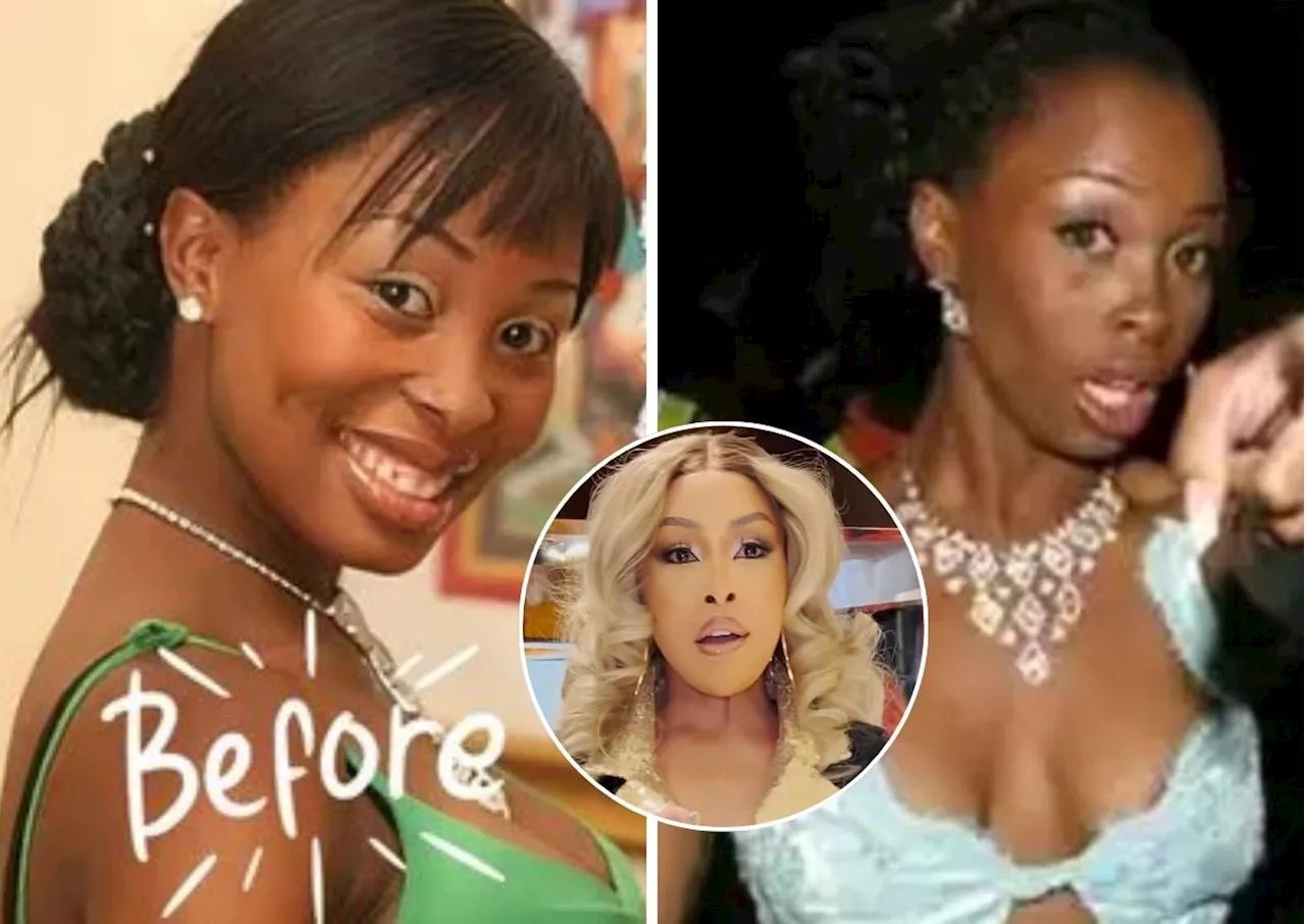 Natural beauty? Khanyi Mbau BEFORE plastic surgery, bleaching [photos]