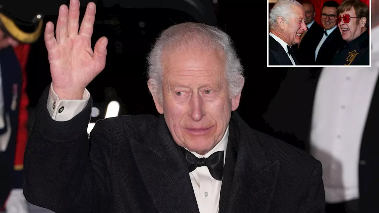 King Charles joins celebs at Royal Variety Performance without Camilla as Queen recovers from chest...