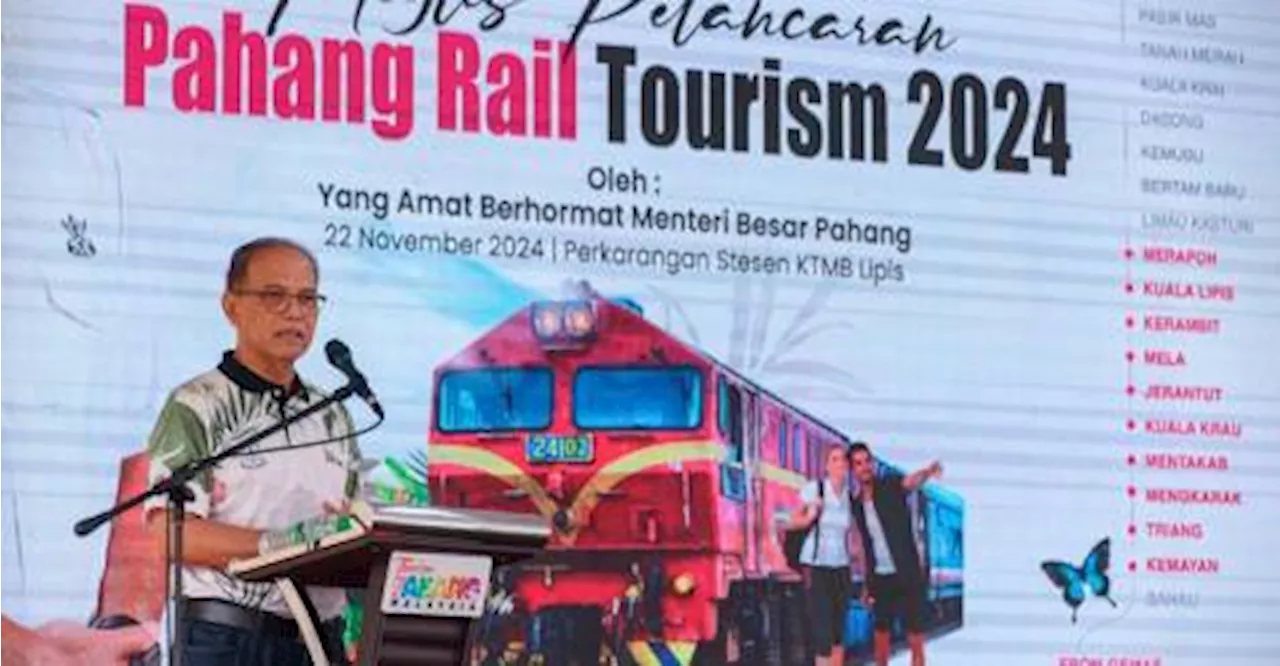 Pahang Rail Tourism 2024 can strengthen state’s tourism sector