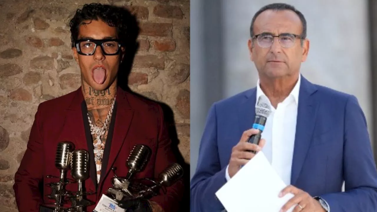 Codacons contro Carlo Conti, Sanremo e Tony Effe: chiesto il "daspo" a rapper e trapper