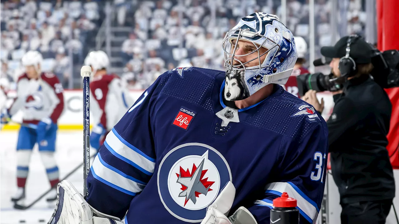 Ice Chips: Hellebuyck starts tonight for Jets, Laine in non-contact jersey with Habs