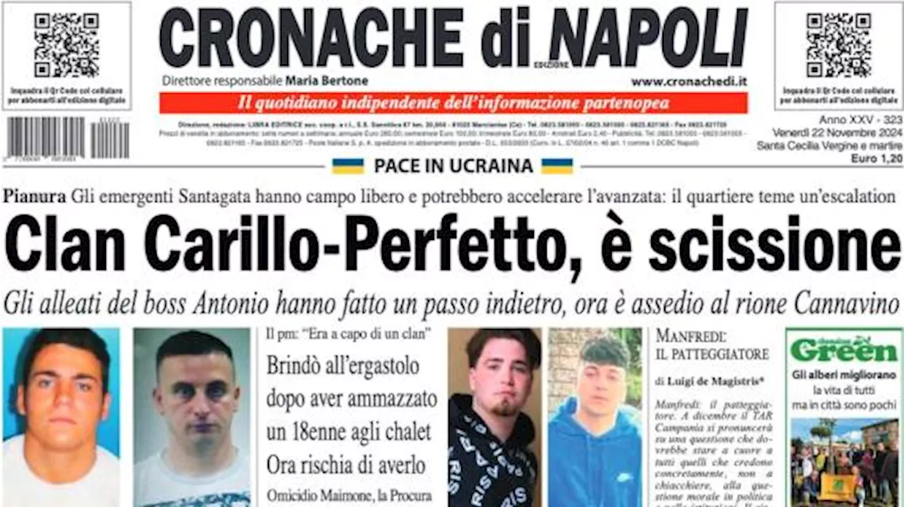 Cronache di Napoli stamani: 'Conte contro Ranieri, sfida incrociata ai tabù'