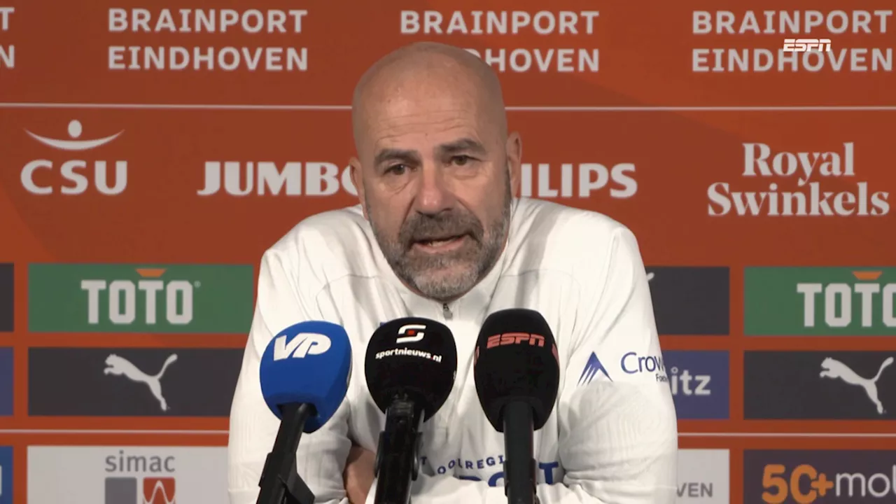 Peter Bosz: 'Hij haalde dinsdag als één van de weinigen een acceptabel niveau bij het Nederlands elftal'