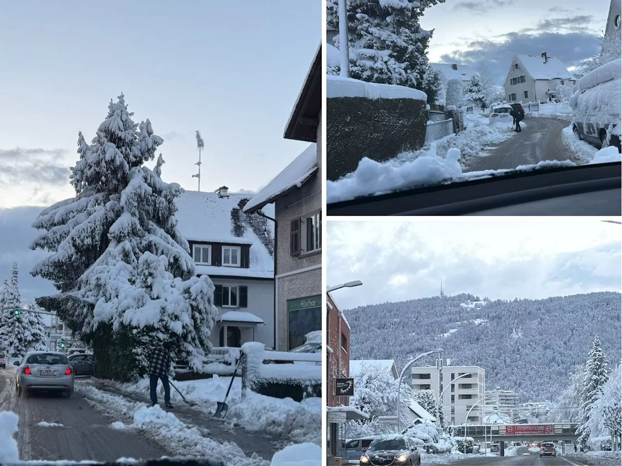 Schneefälle sorgen für Verzögerungen im Frühverkehr