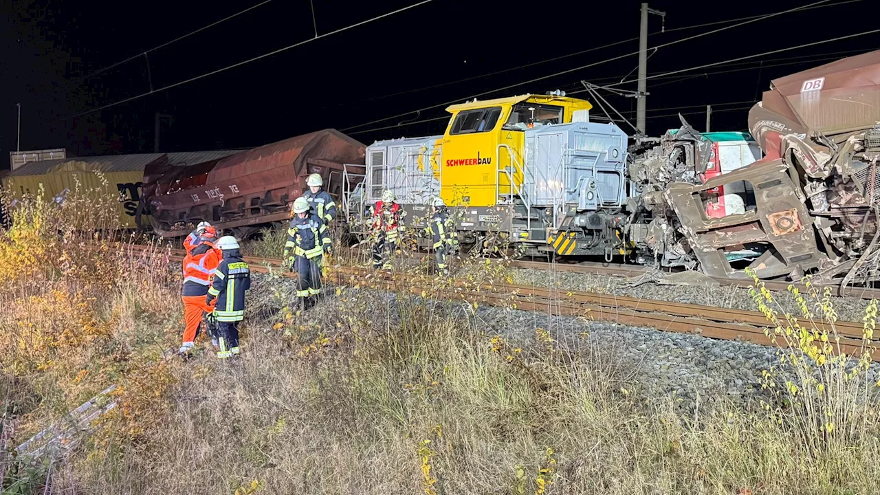 Bahnstecke Köln-Aachen gesperrt - Güterzug bei Kerpen entgleist