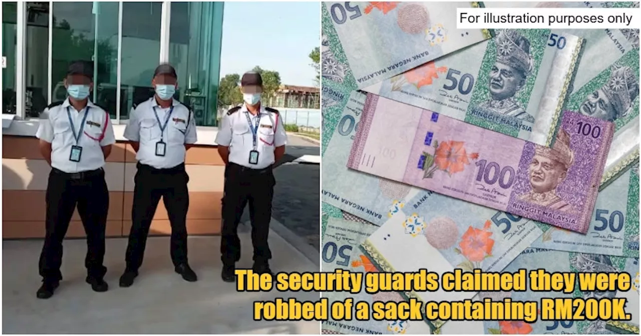 M'sian Guards Carrying RM200k in Company Cash Tell PDRM They Were Robbed, Get Detained Instead